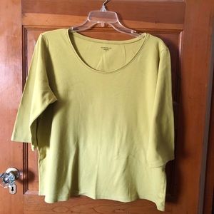 Eileen Fisher Organic Cotton 3/4 Sleeve T-Shirt